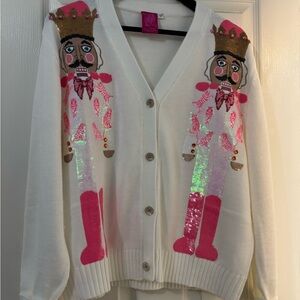 Queen of Sparkles Cardigan with Nutcracker Design SZ Medium
EUC
Worn once
